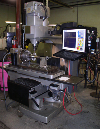 Bridgeport Boss series II after centroid cnc retrofit