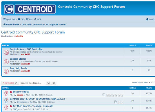 Centroid CNC Technical Support Forum