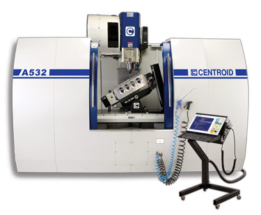 5 axis cnc cylinder head porting machine