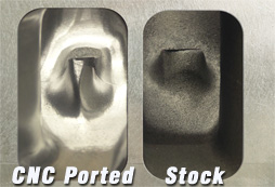 CNC ported vs. Stock.