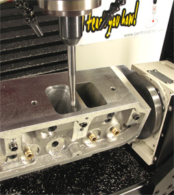 CNC porting an Intake Runner.