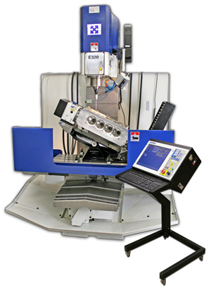 cnc cylinder head porting machine