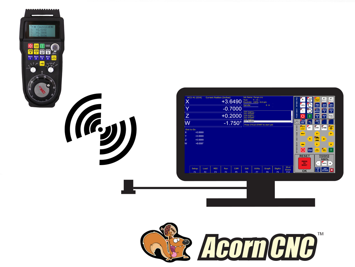 Wireless MPG Manual Pulse Generator CNC controller