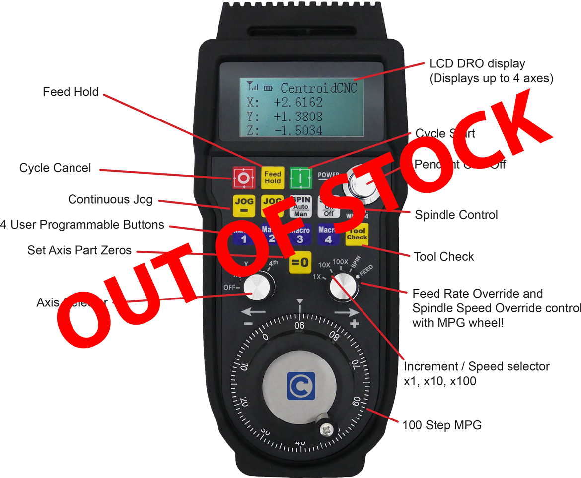 MPG CNC control pendant wireless WMPG4