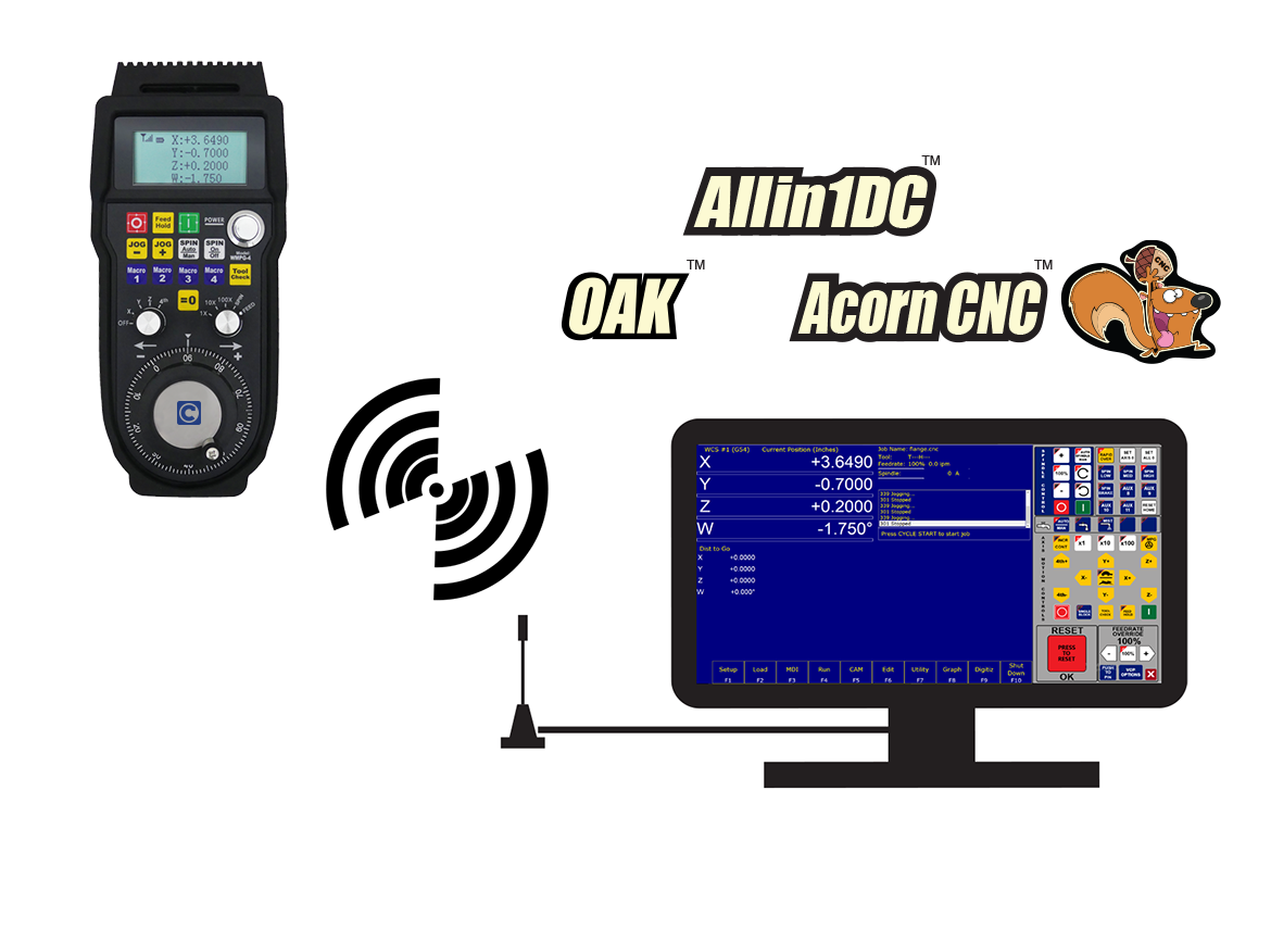 Wireless CNC MPG Pendant