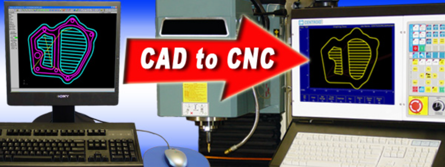 CAD CAM Tool path on a Desktop PC ready for transfer to the CENTROID CNC