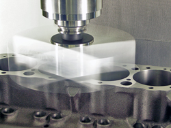 CNC Flycuting an Engine Block