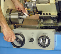 Dual Electronic Handwheel control for you CNC Lathe.  Natural control and feel for fast setup.