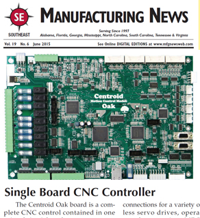 Manufacturing News Centroid Oak CNC controller board