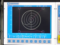 Part program grahics show you the part before and during machining.