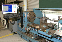 Graziano manual lathe has been converted to CNC
