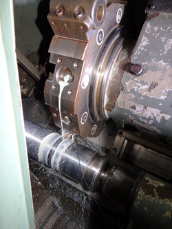 Mori Seiki SL-4 turning a part