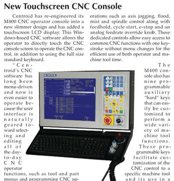 Centroid M400 New console press release