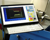 The T-400 CNC control for Lathe and Turning Centers features our advanced Intercon Conversational Programming software.